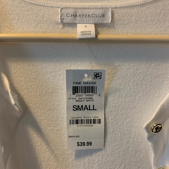 Charter club cardigan BNWT - Picture 2 of 5